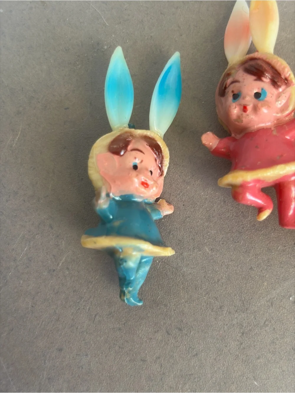 Miniature Pixie Bunny Elf: Vintage, Easter, Rabbit